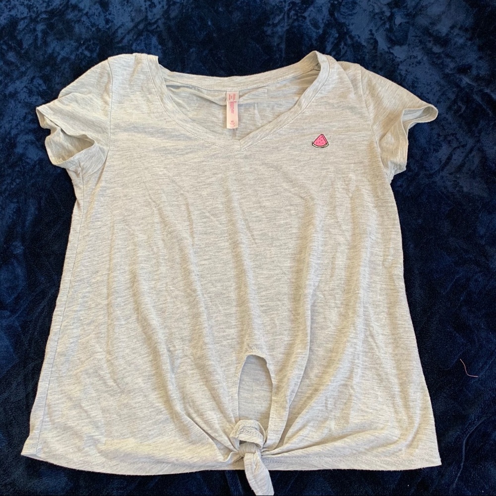 Gray watermelon t-shirt XS tee shirt grey